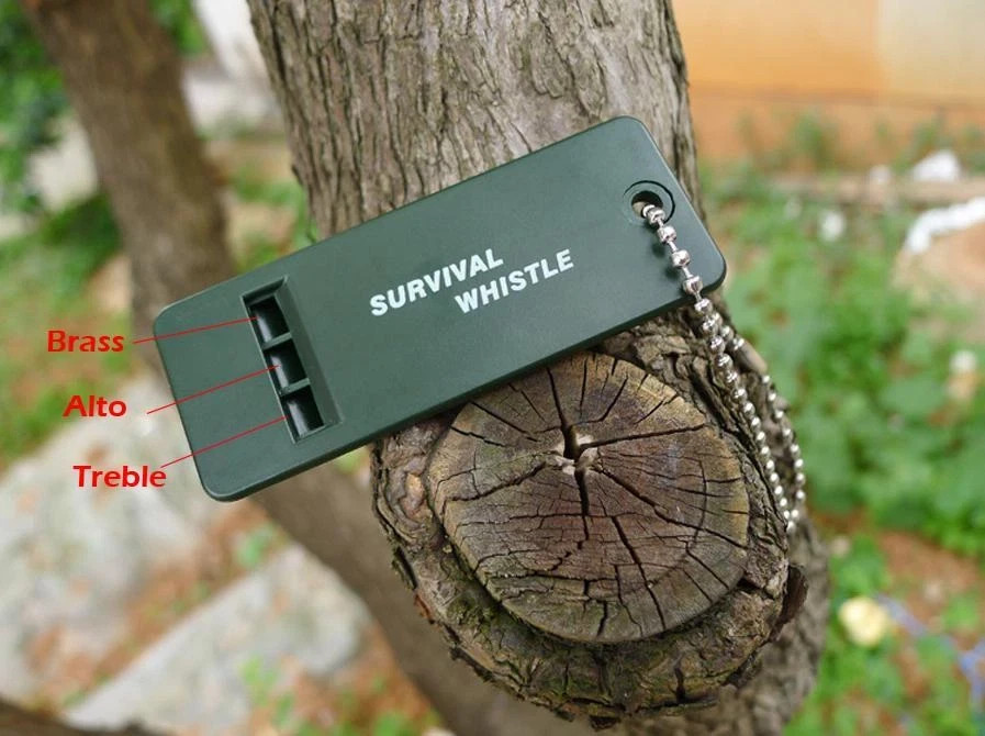2 New Survival Whistle Emergency Rescue Tool Signal Sound Outdoor Camping Hiking