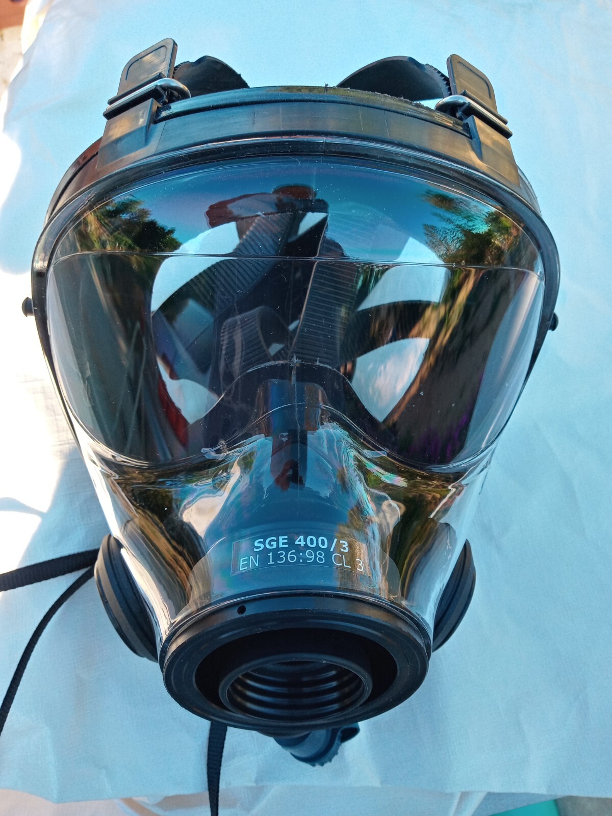 40mm NATO Gas Mask SGE 400/3 INFINITY [Mfg. 2023] w/Drinking Port M/L Mask Only