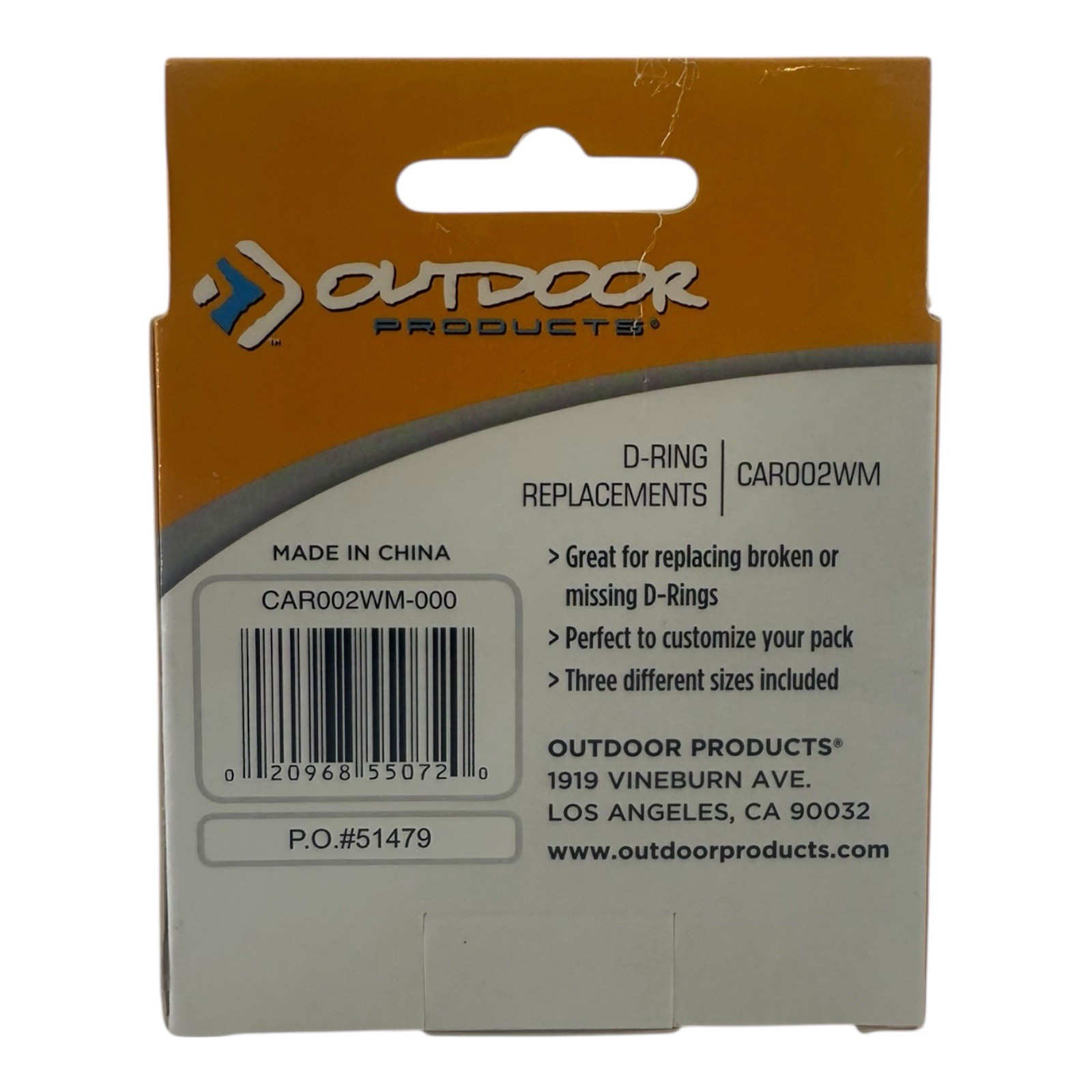 Outdoor Products D-Ring Replacements 3 Pieces CAR002WM-000