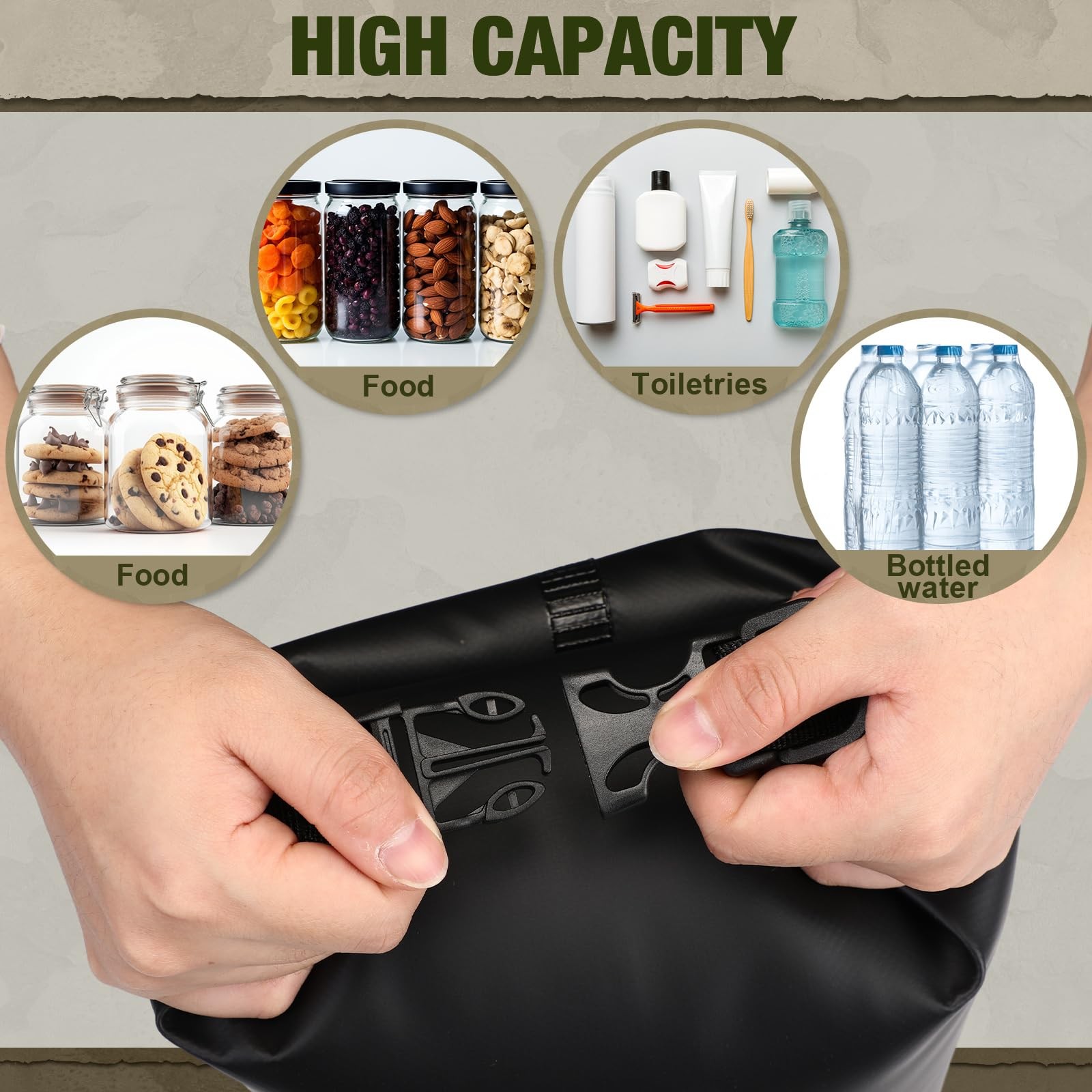 1 Set Bear Food Bag for Camping Ultralight Food Hanging System Includes Water…