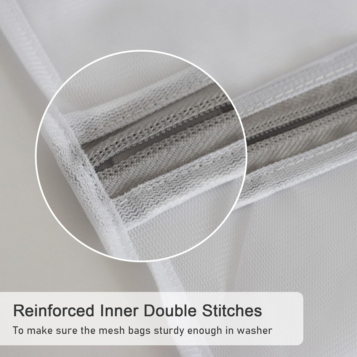 3-Pack Premium Mesh Laundry Bags – Large/Medium/Small with Sturdy Zippers for