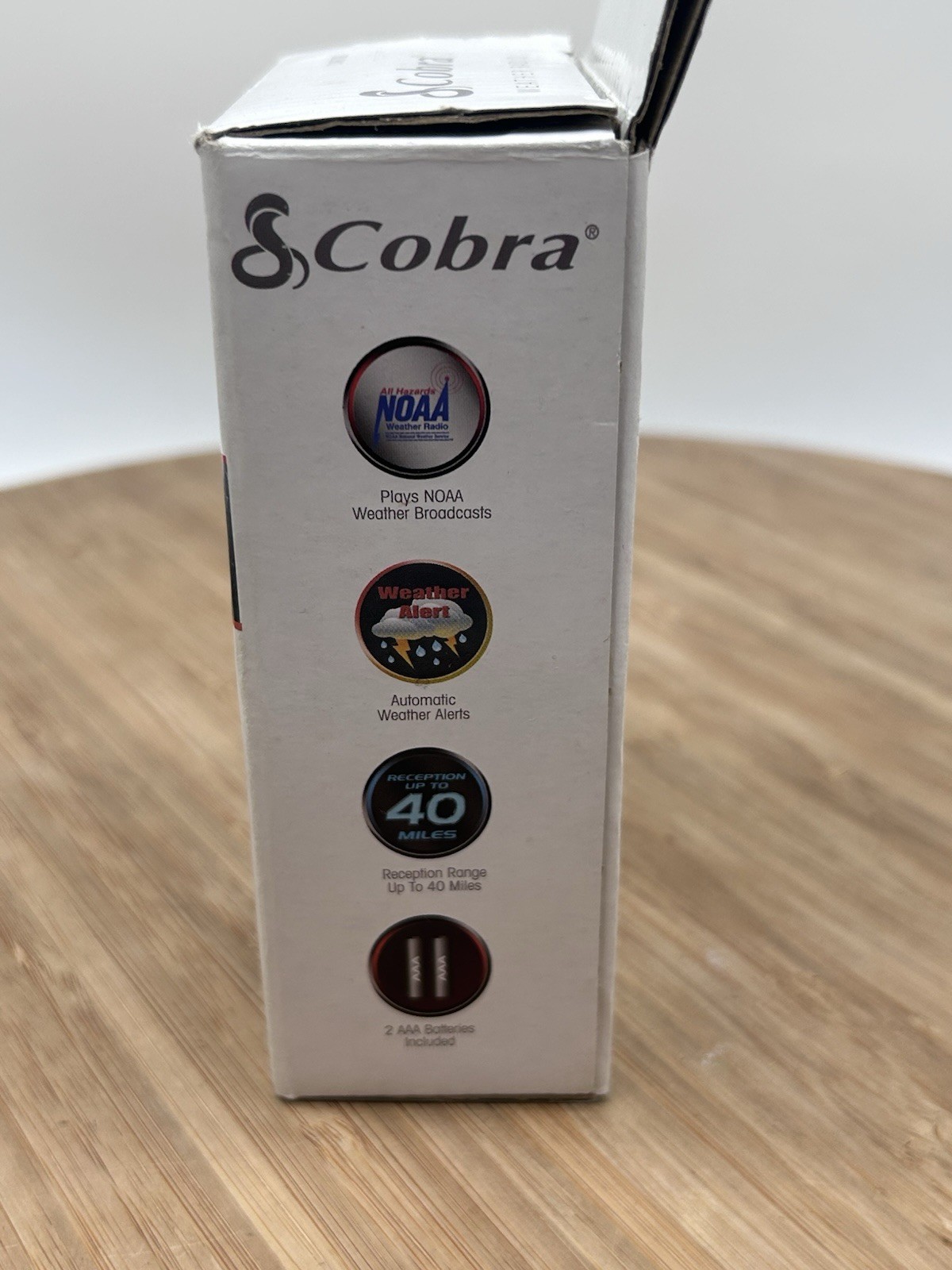 Cobra Weatherband CWR100 Portable Emergency Weather Radio with Box New