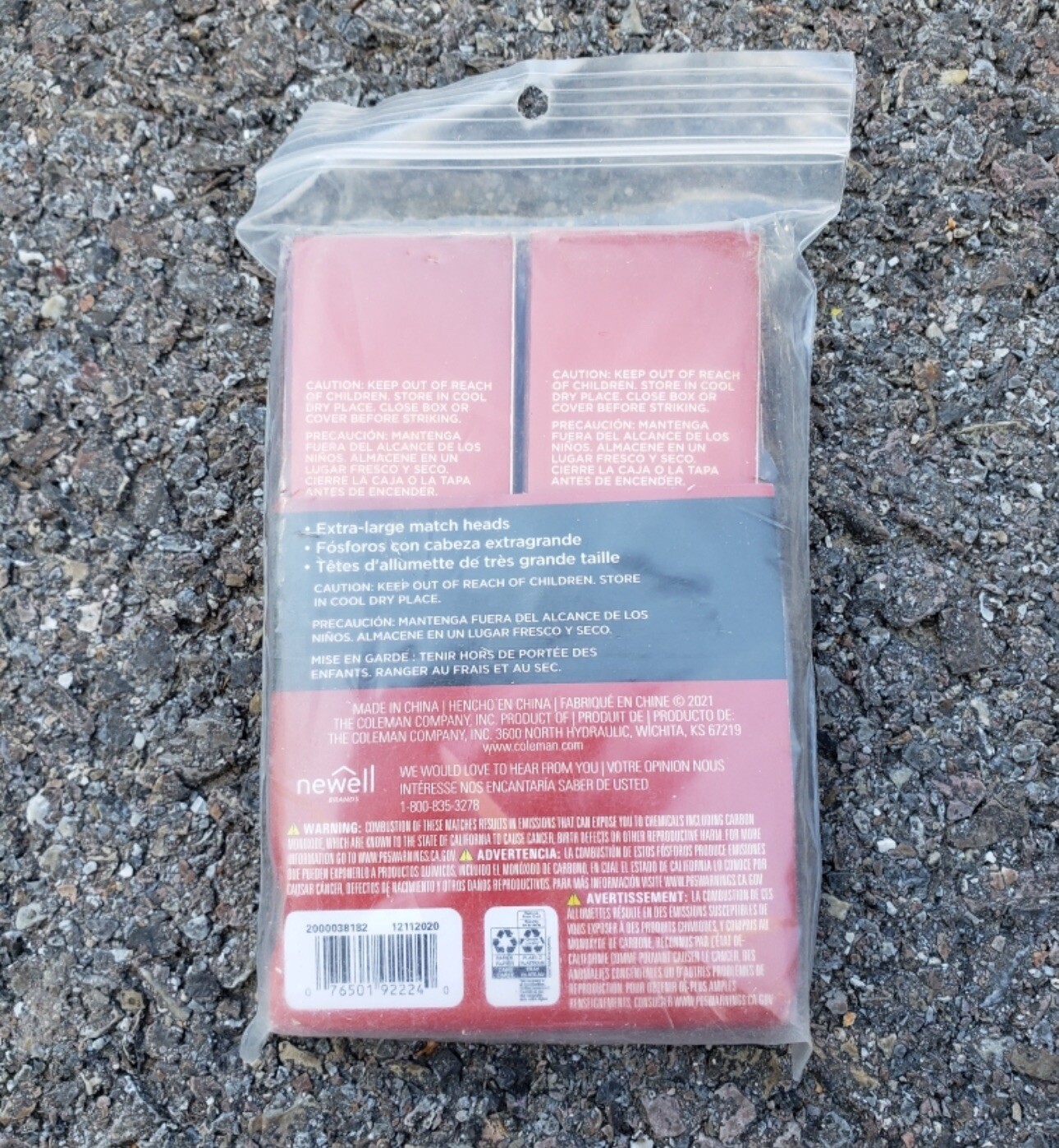 Coleman Waterproof Matches Camping Outdoor Emergency Pack of 4 Boxes 40 each