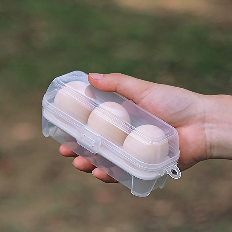 Egg Box 3/4/8 Grids Egg Holder Container For Outdoor Camping Picnic Eggs Box