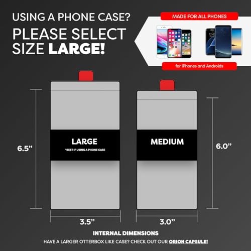 Apollo Thermal Phone Case | Insulated Phone Pouch Extends Medium Silver