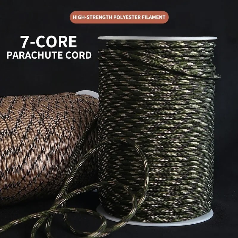 Cuerda de paracaidas Cordon de Paracord para acampar supervivencia 550 7nucleos