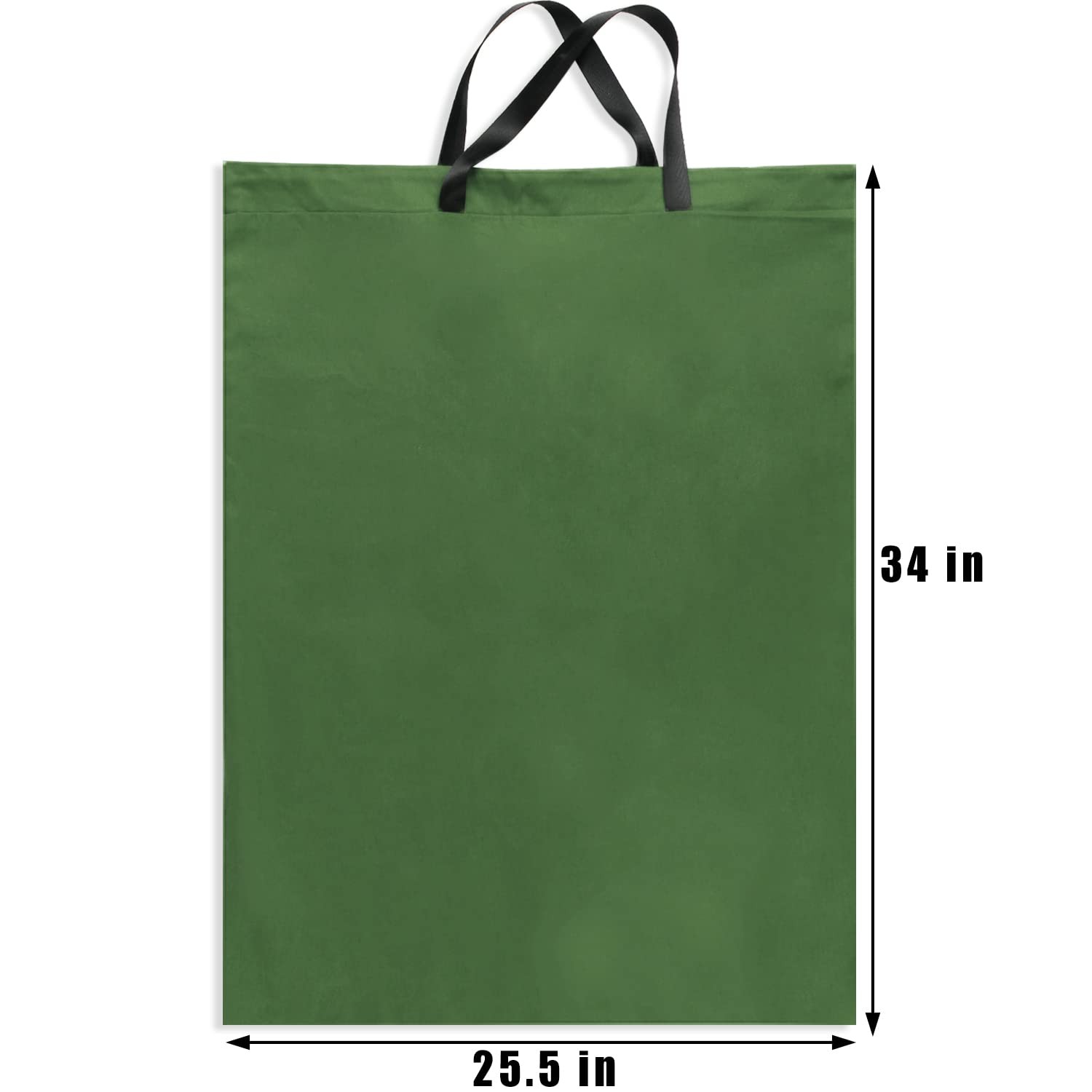 LOLOMLO Extra Large Canvas Laundry Bags with Handles & X-Large, Army Green