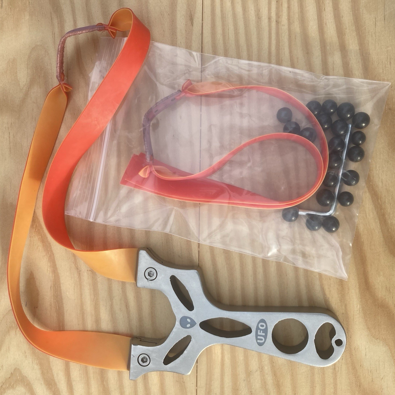Tactical Stainless Steel Slingshot 3/8” | Outdoor Survival Kit