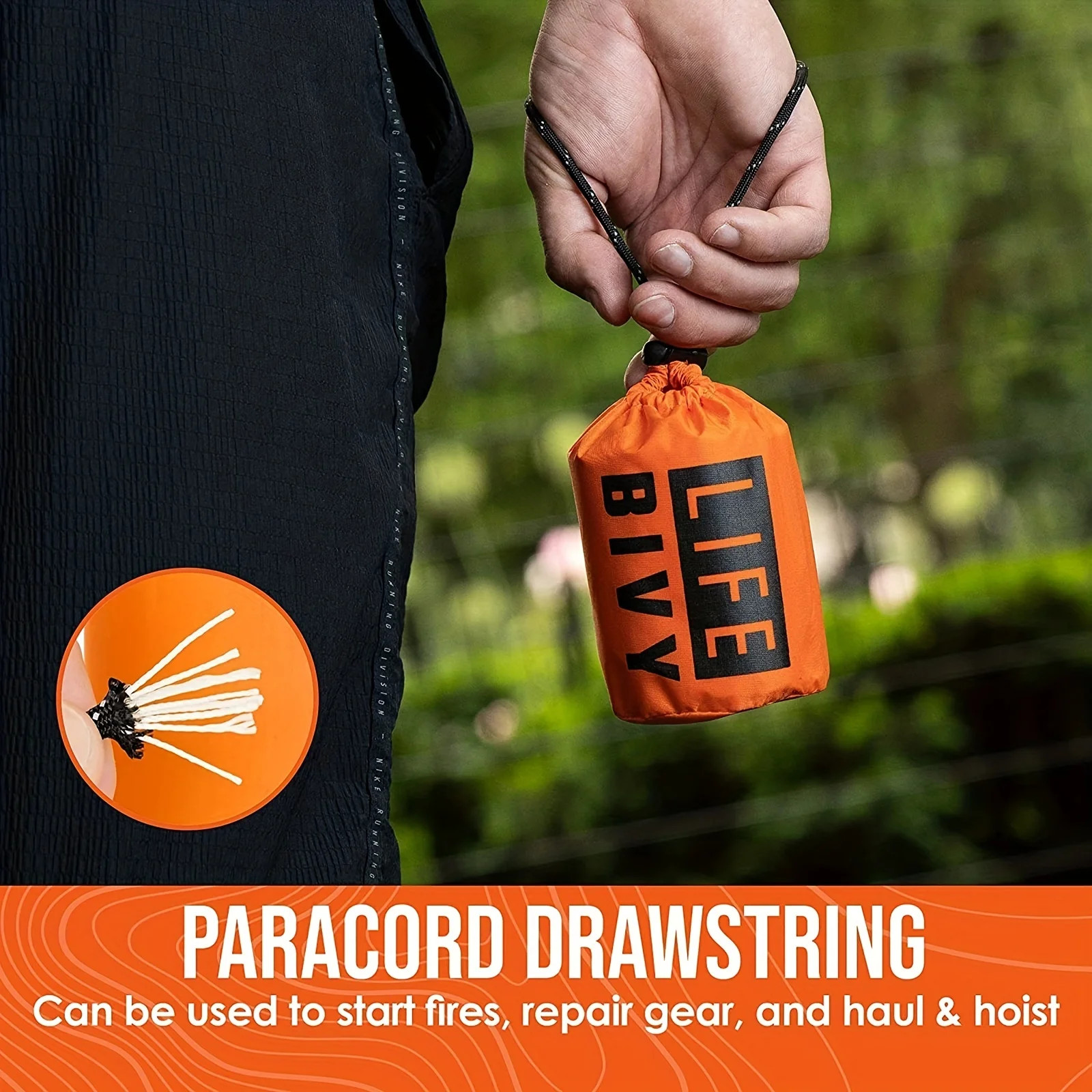 Portable Waterproof Emergency Survival Sleeping Bag Outdoor Edc Camping Gear The