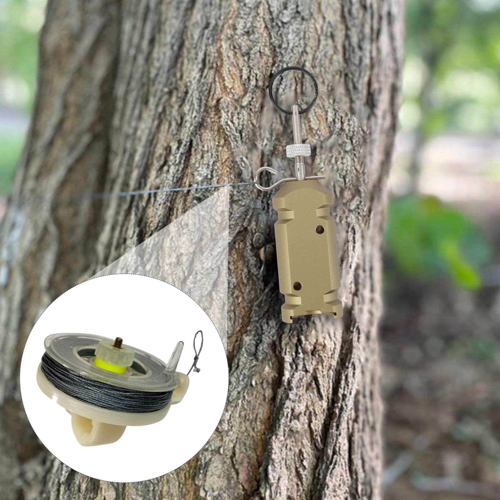 Camping Trip Wire Alarm Device Perimeters Trip Alarm with Trip Wire Safety Tool