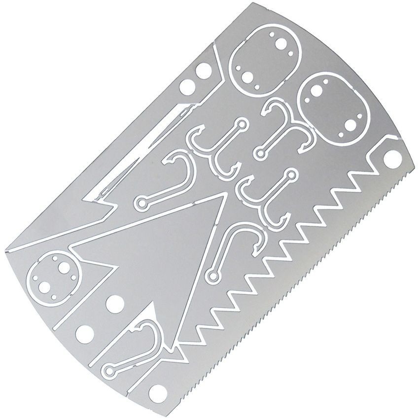 Marbles 421 Stainless Fishing Card Survival Tool
