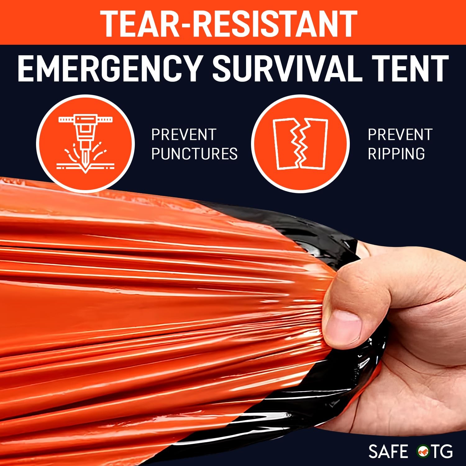Emergency Survival Tent Mylar Shelter – Lightweight Waterproof Thermal Reflec…