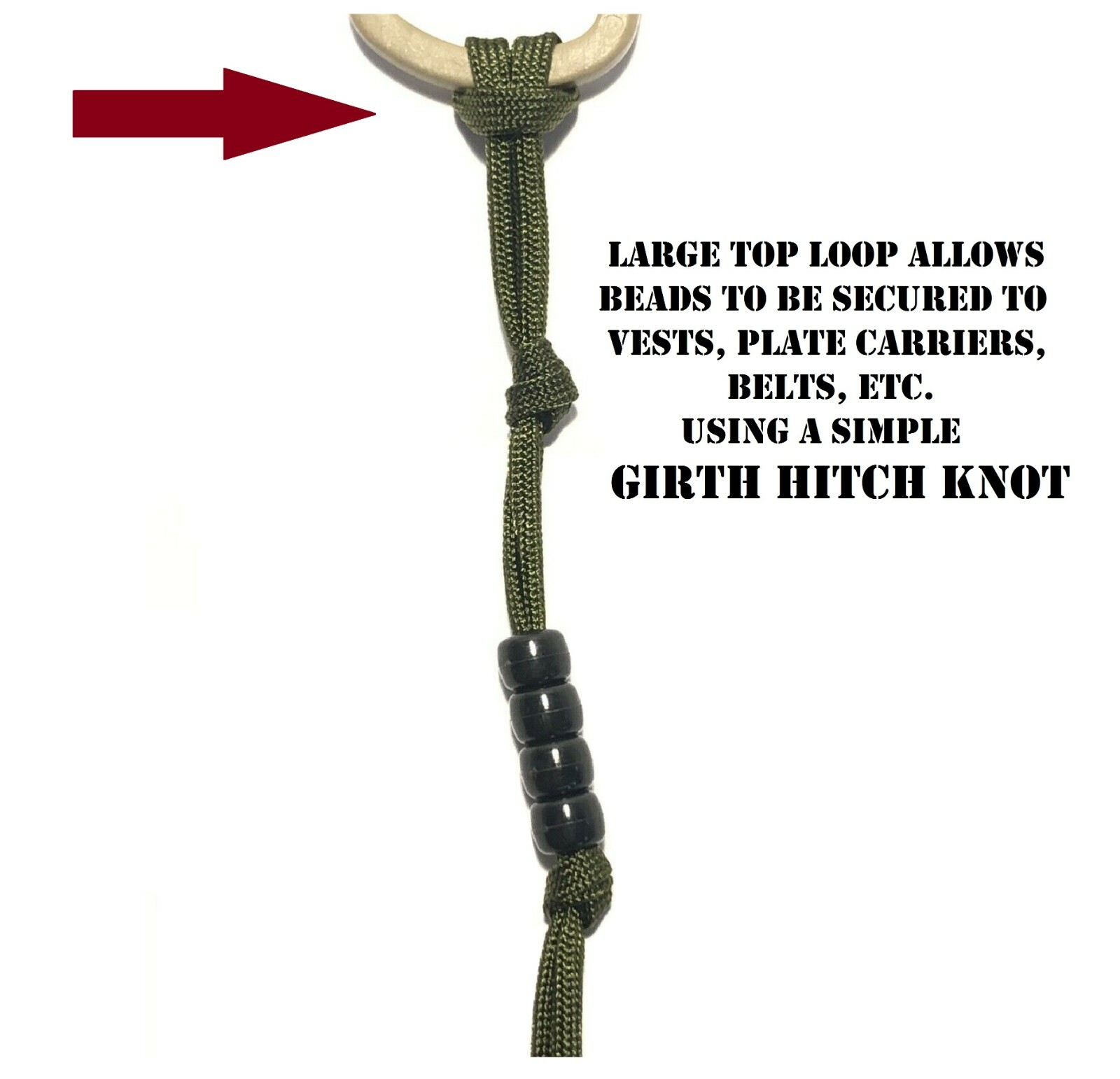 TACTICAL PACE COUNT RANGER BEADS LAND NAV HIKING HUNTING USGI VETERAN MADE NEW