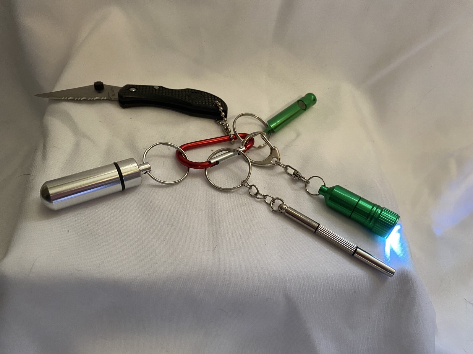 Roadside Emergency Survival Kit Deluxe-Charger, FirstAid, Knife, Flashlight