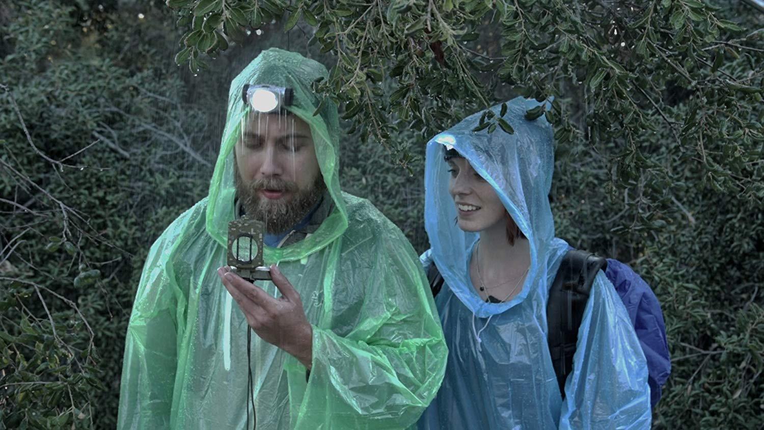 Emergency Hooded Rain Poncho Blue Poncho 61″ x 65″- One Size Fits Most