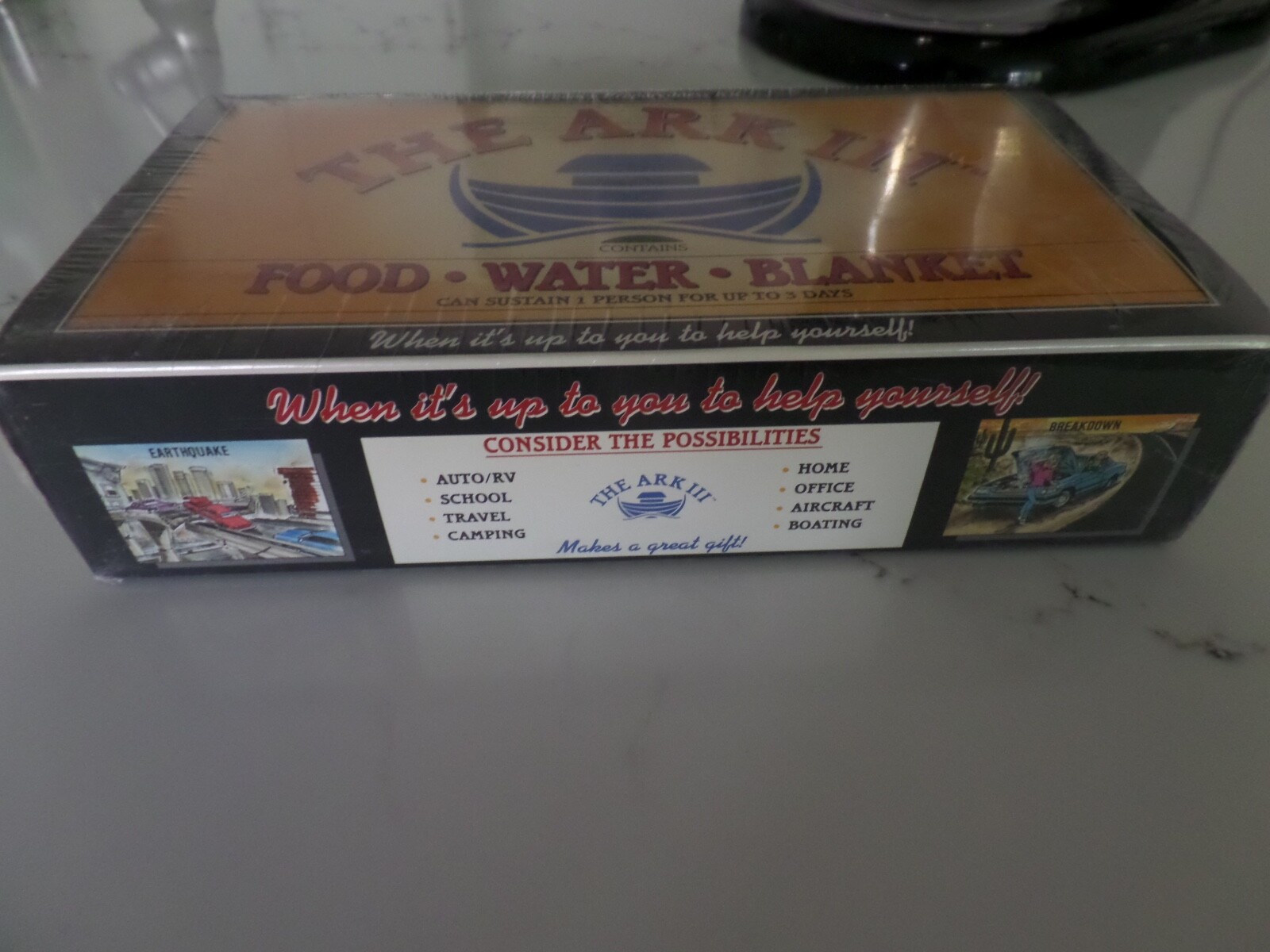 The Ark III Food Water Survival Kit 3 Day New Factory Sealed**Made in the USA!
