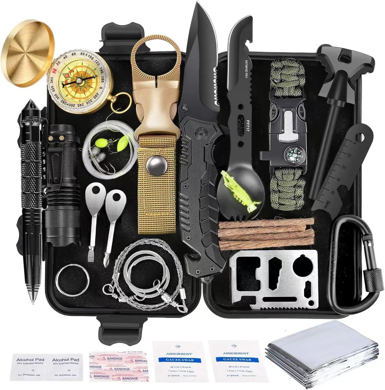Survival Kit 35 in 1, First Aid Kit, Survival Gear, Christmas Birthday Gifts …