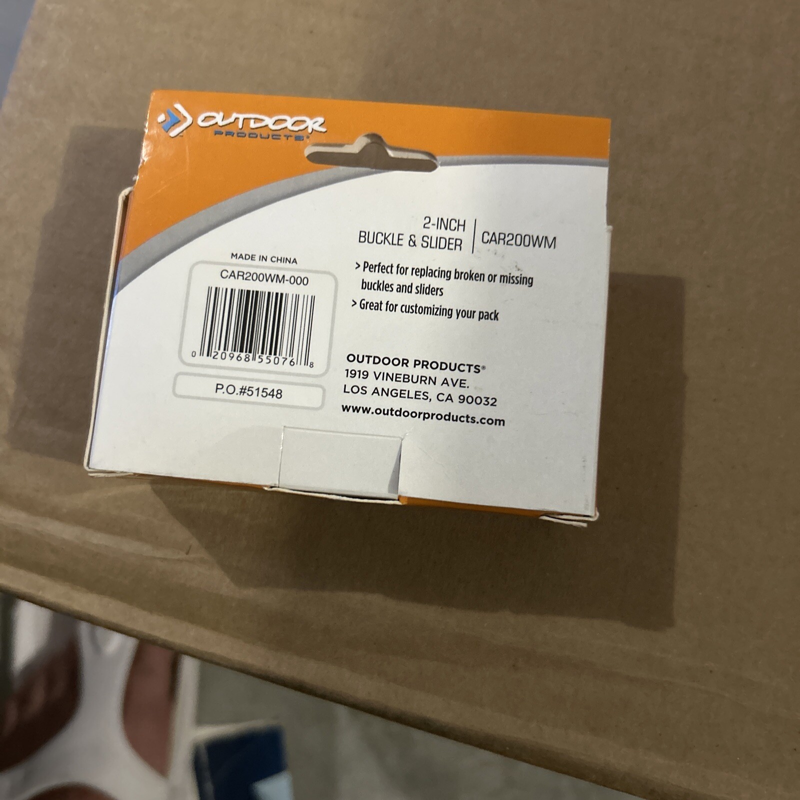 Outdoor Products Buckle & Slider 2″ 2 Sets Per Box CAR200WM-000