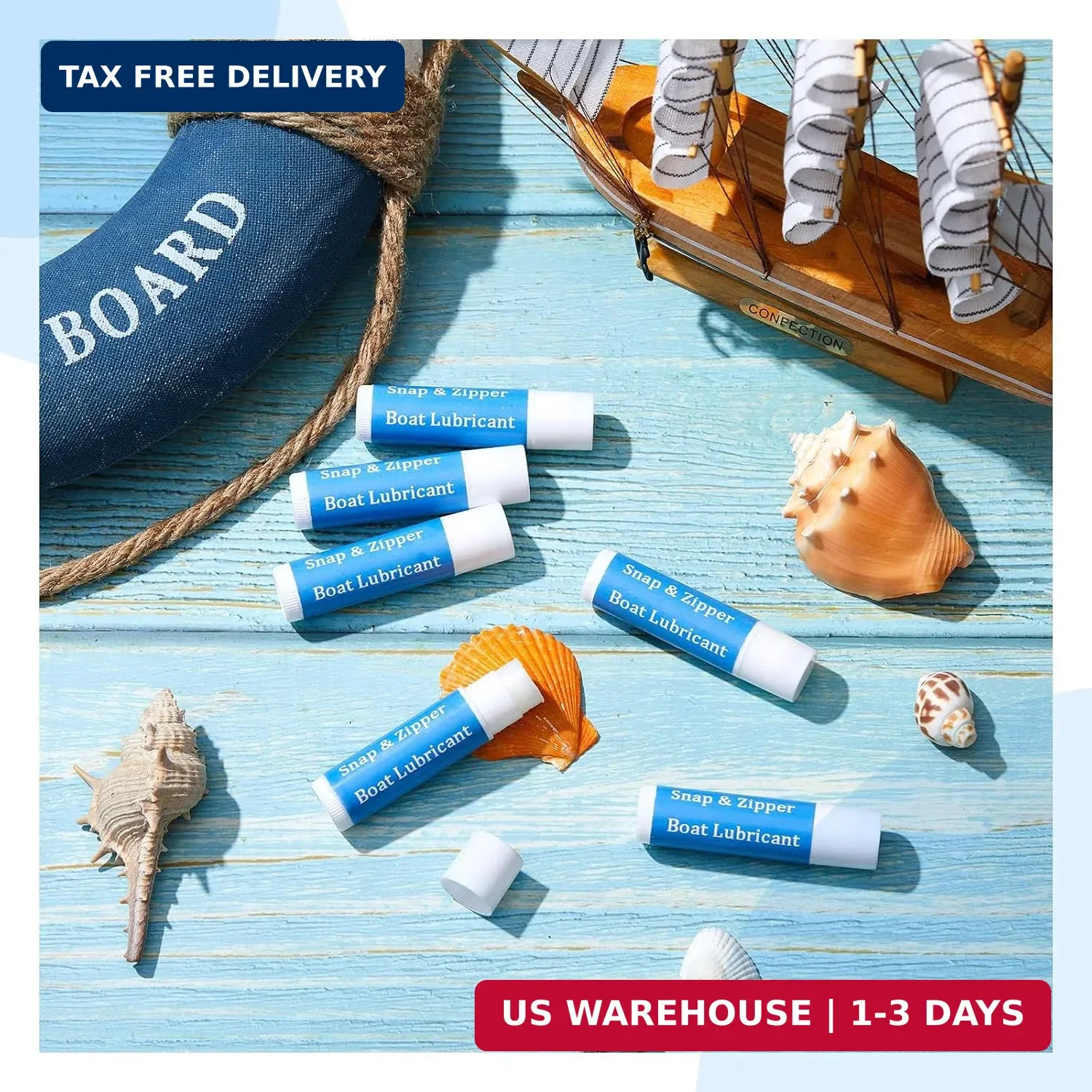 Snap and Zipper Lubricant, Wax Marine Lube Maintenance Supplies for Boat Vinyl P