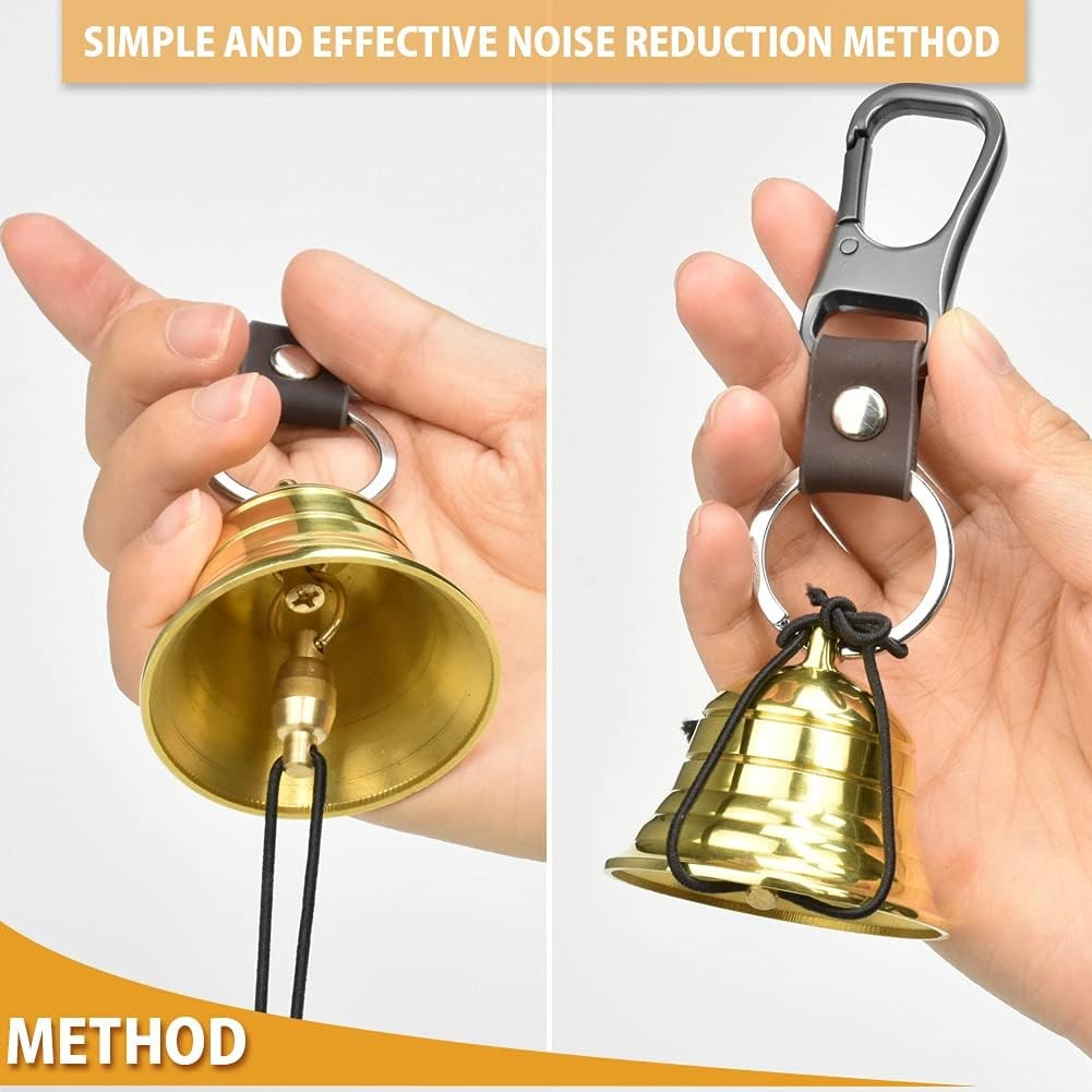 Loud Bear Bell Set to Scare Bears Hiking Essentials for Women Emergency Whistle