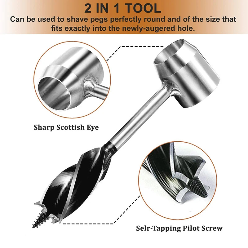 Bushcraft Auger Wrench Outdoor Survival Hand Drill Survival Gear Tool Outdoor Sp