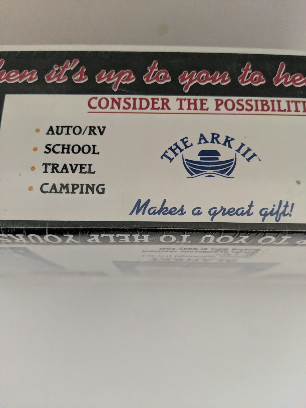 Emergency Preparedness The Ark III Food Water Survival Kit 1 Person 3 Day Sealed