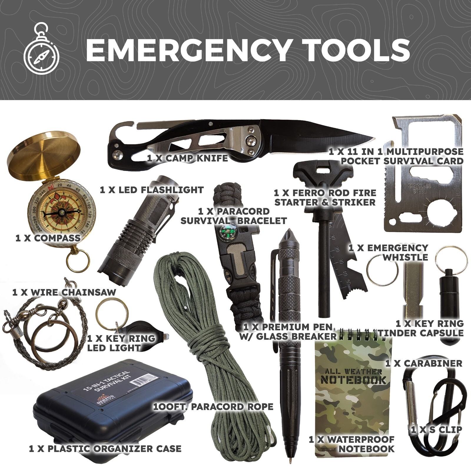 Sirius Survival Bug Out Bag – Premium Bugout Backpack Pre-Packed Survival Kit