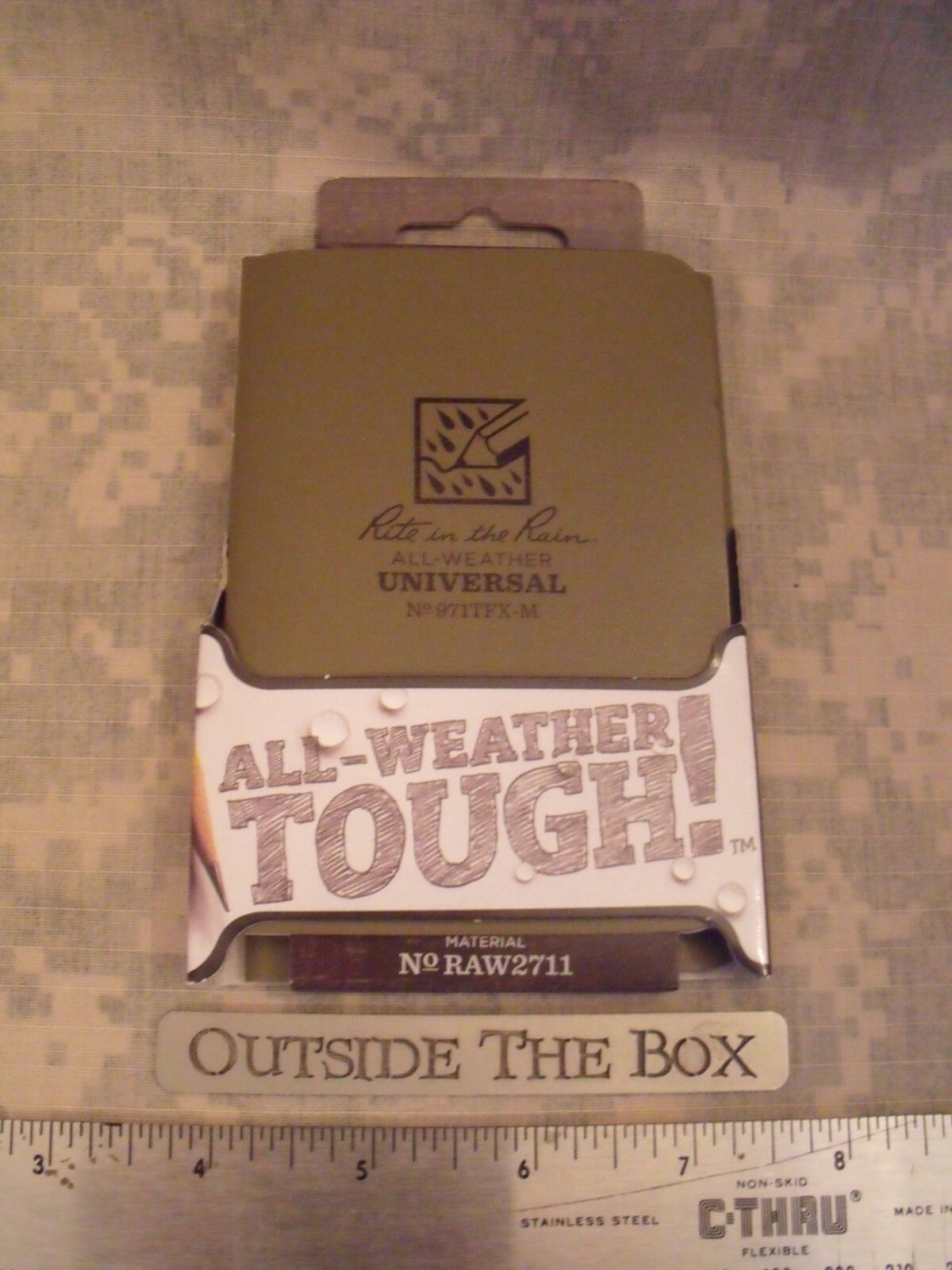 “Rite in the Rain” 971TFX-M All-Weather Mini-Stapled Notebook, 3-Pack, DARK TAN