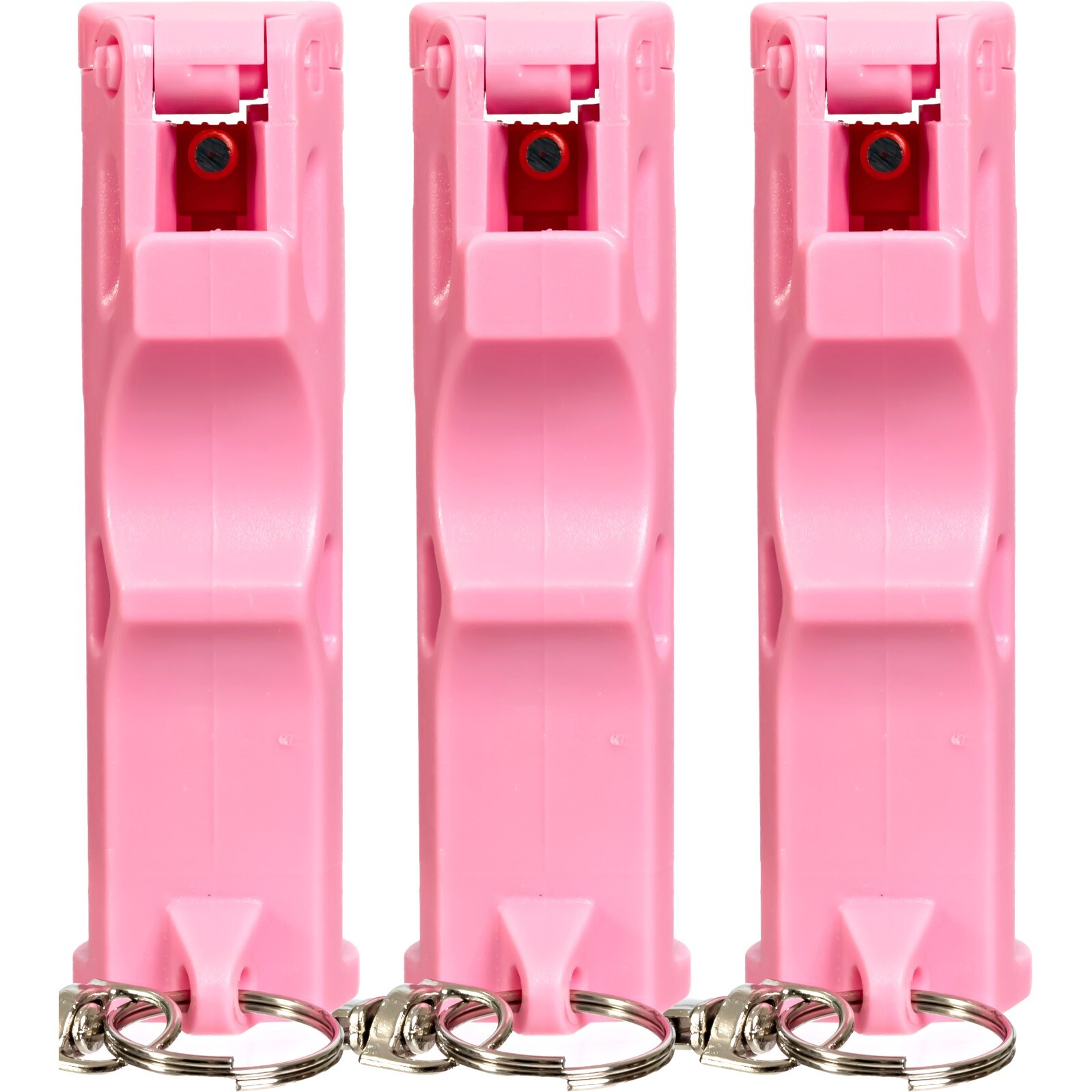 3 Pack Burn Pepper Spray Keychain for Self Defense | Max Strength OC Spray Pink