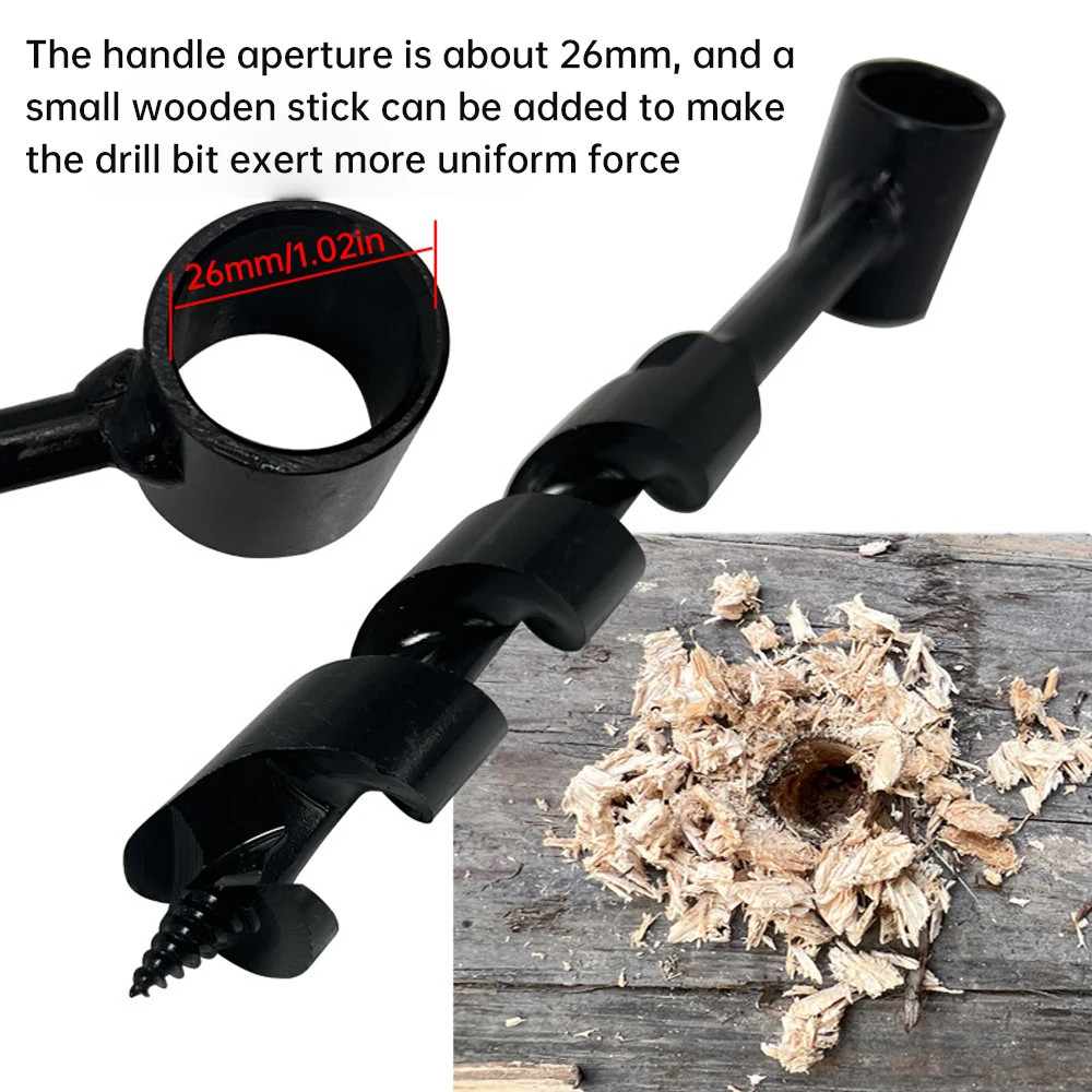 Carbon Steel Manual Auger Manual Survival Drill Center Drill Outdoor Hand Drill