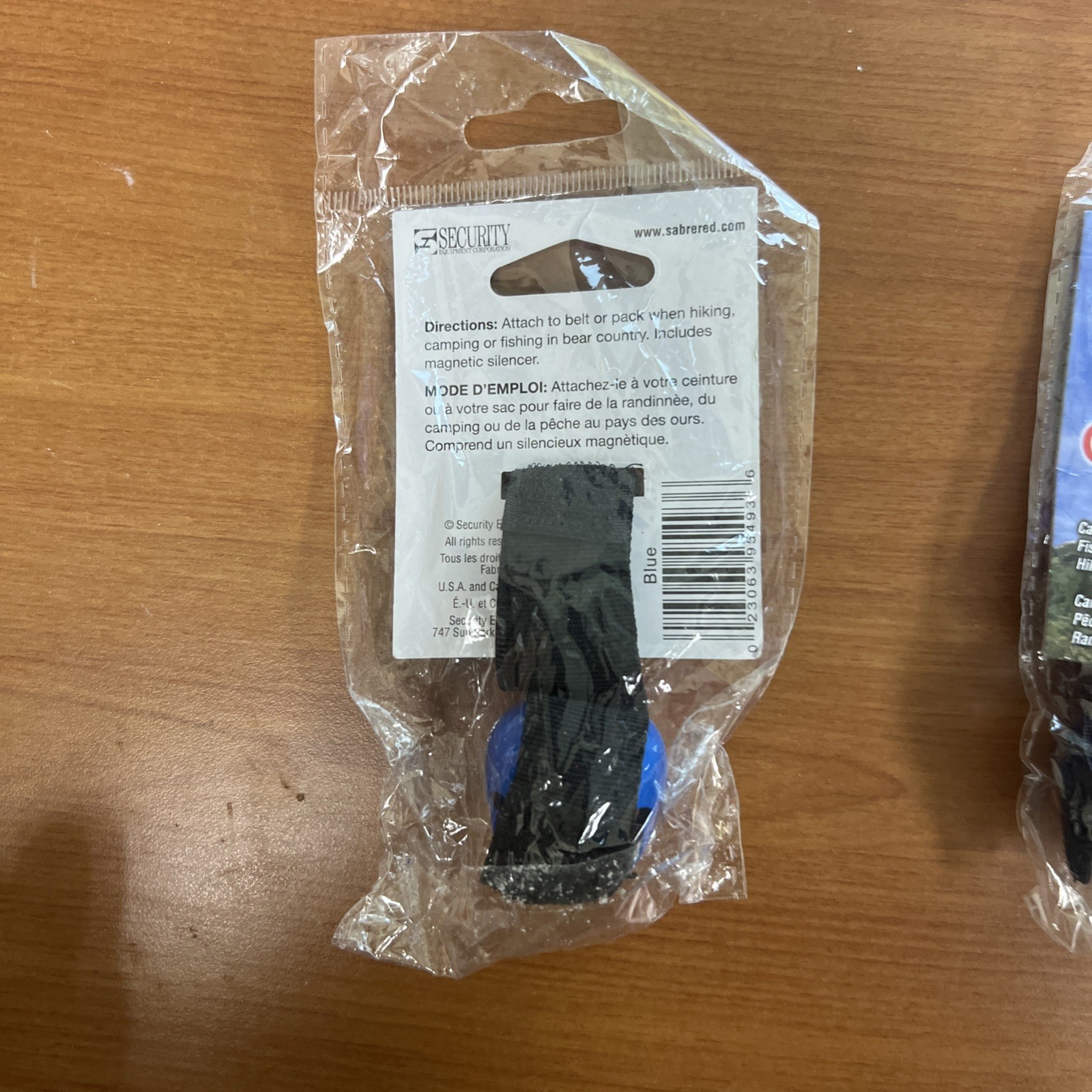 Lol of 3 Frontiersman Bear Repellent Bell With Magnetic Silencer Blue.