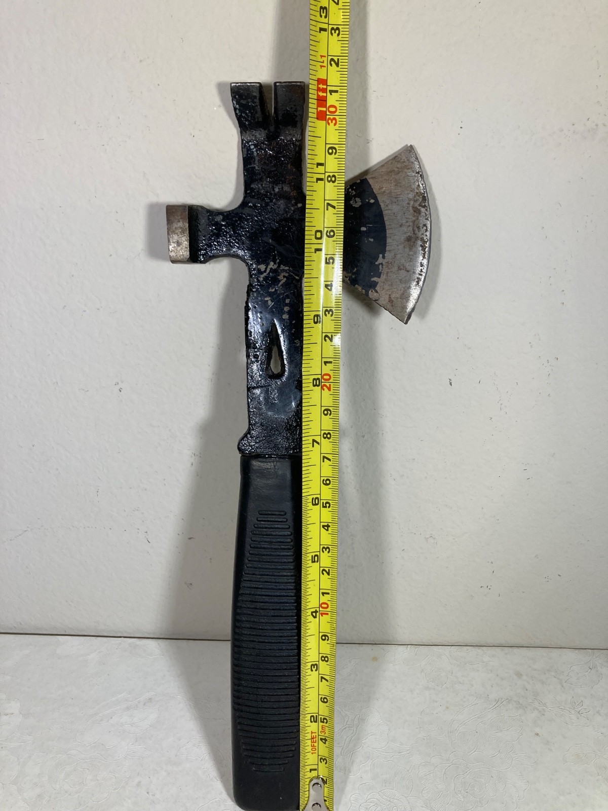3 in 1 Multi Use Survival Hatchet Hammer Nail Puller Pry Bar Axe Doomsday Tools
