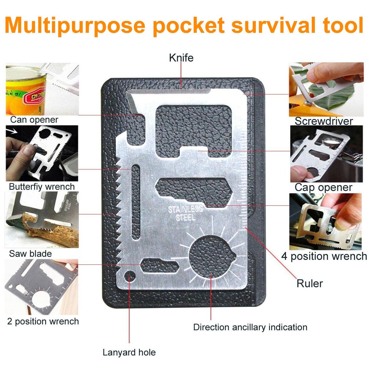 EMDMAK Survival Kit Outdoor Emergency Gear Kit for Camping Hiking Travelling …
