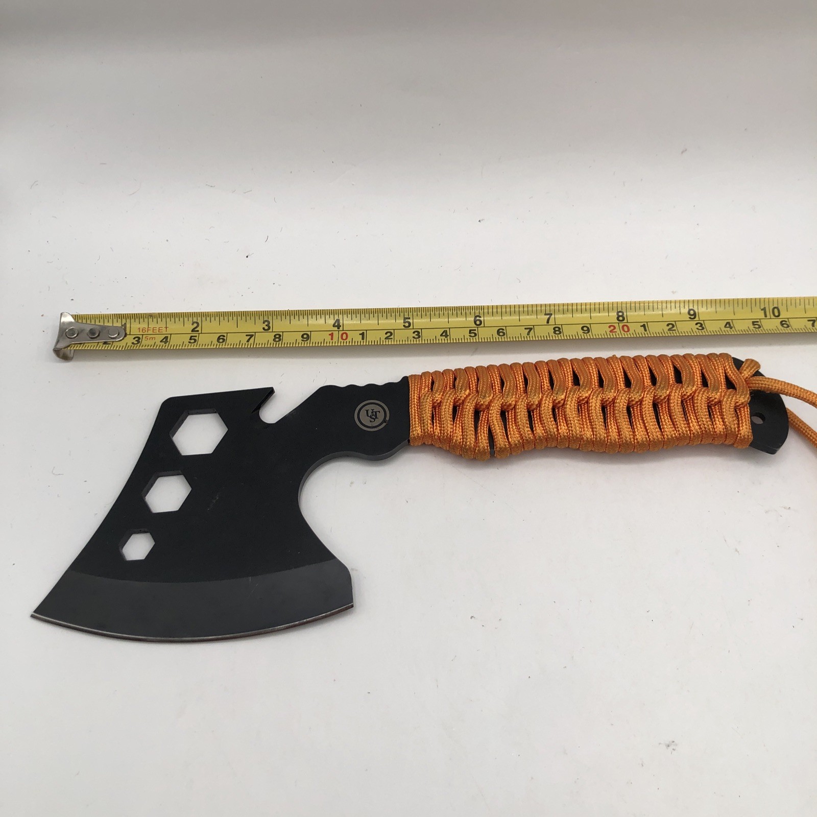 UST Survival Hatchet with Sheath + Gut Hook & Hex Wrench + Paracord 4″ Blade