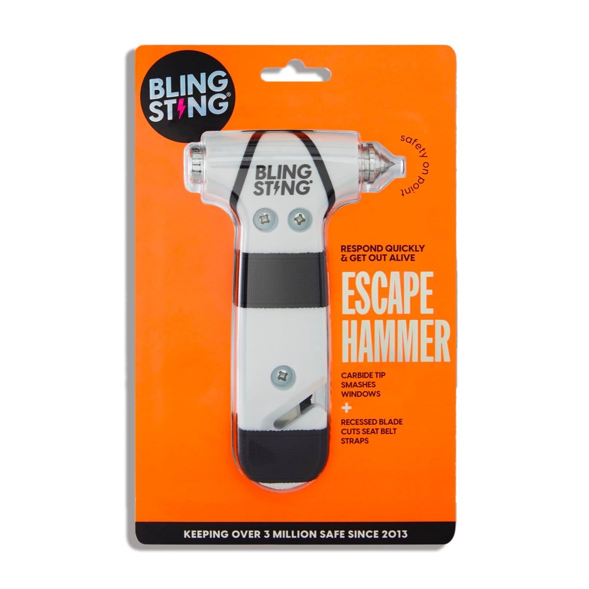 BLINGSTING – Safety Hammer – Emergency Escape Hammer for the Car