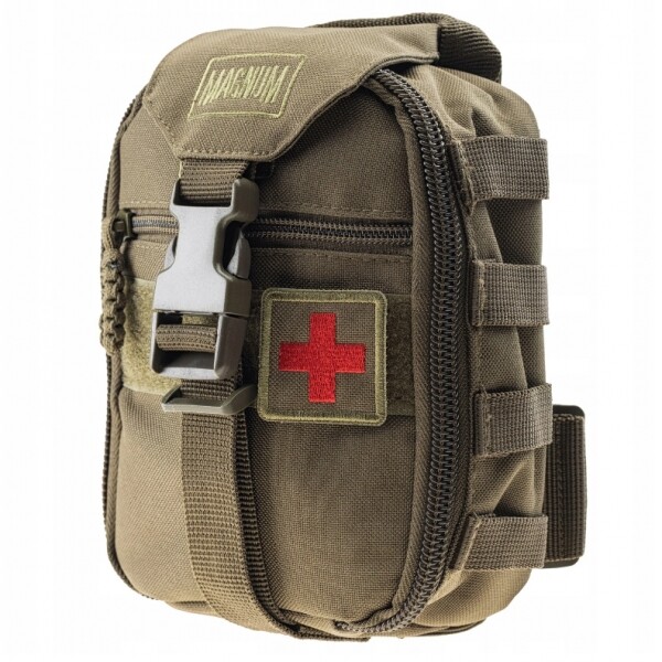 Magnum MED Tactical Molle Medical First Aid Pouch Rip-Away Emergency Black Olive