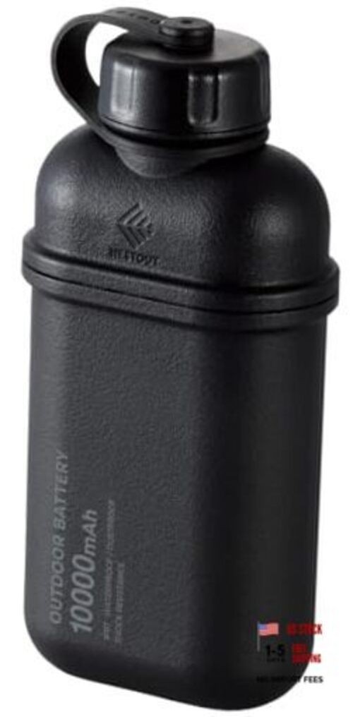 NESTOUT Rugged Power Bank, Outdoor Battery Pack, 20W USB C Fast 10000mAh Black