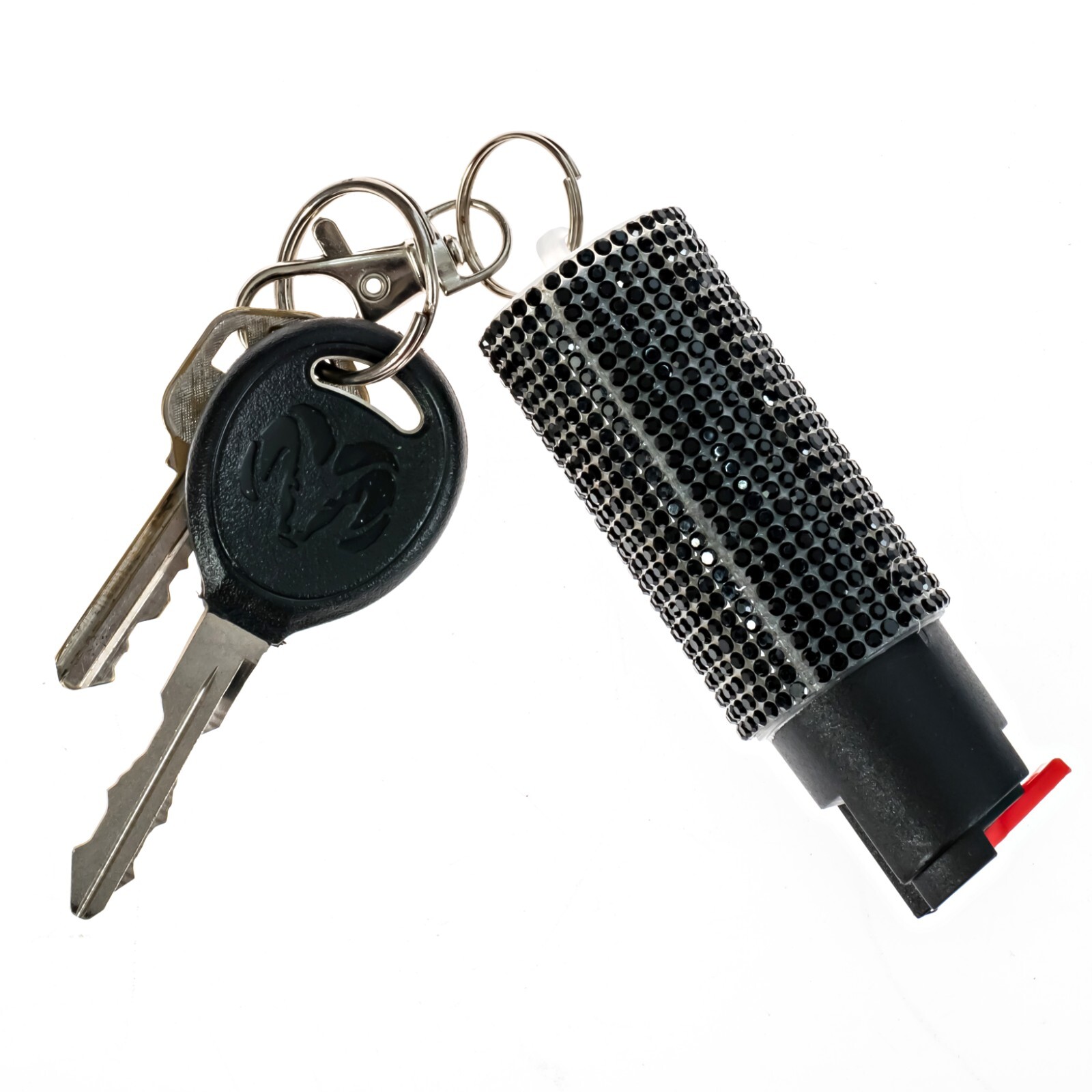 2 Pack BURN Pepper Spray 1/2oz Self Defense Keychain – Black Security Protection