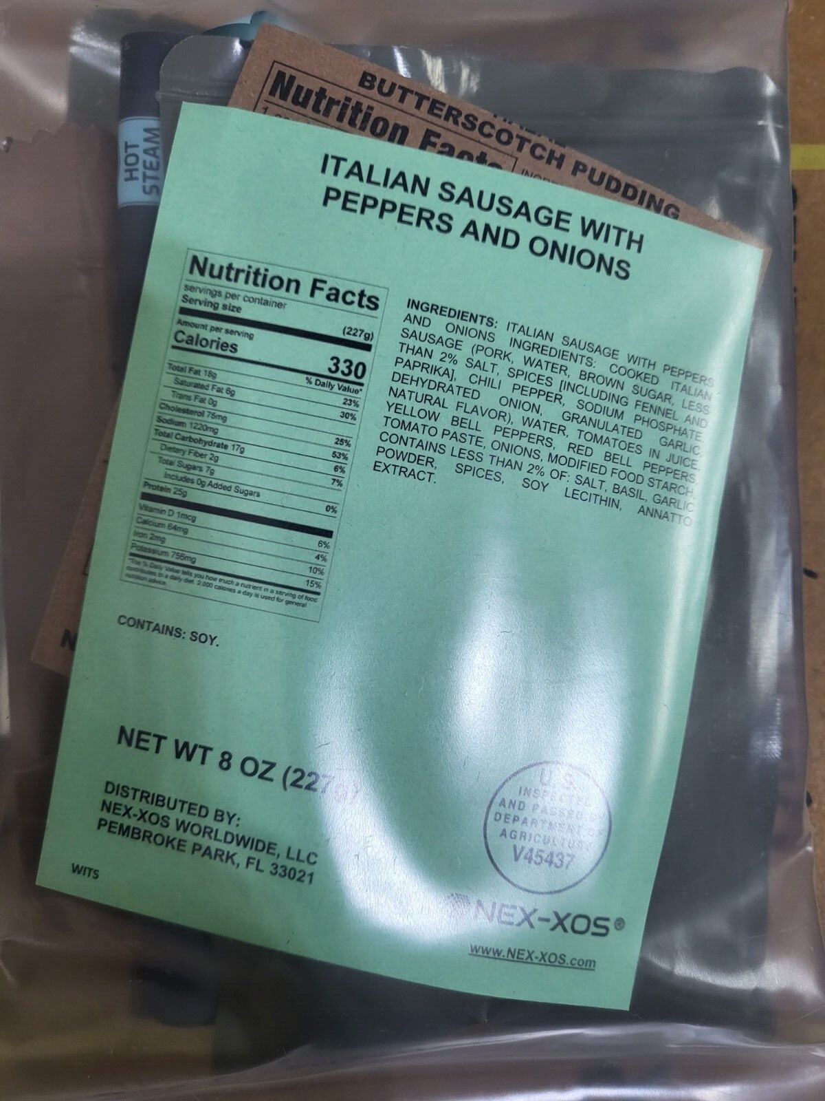 Meals Ready to Eat MREs – XMRE Blueline – Case of 12 Meals -Manufactured 03/2022