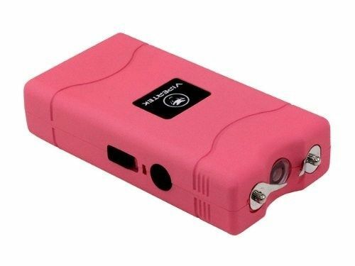 VIPERTEK Stun Gun Self Defense Rechargeable 350 BV 2.0mAh PINK