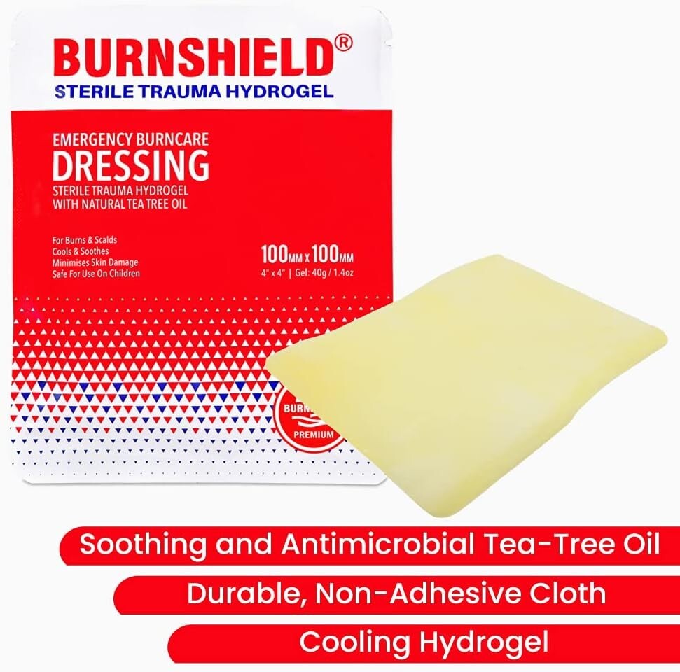 Burnshield 4″ X 4″ Burn Dressing Hydrogel IFAK EMT EMS First Aid Burn Care