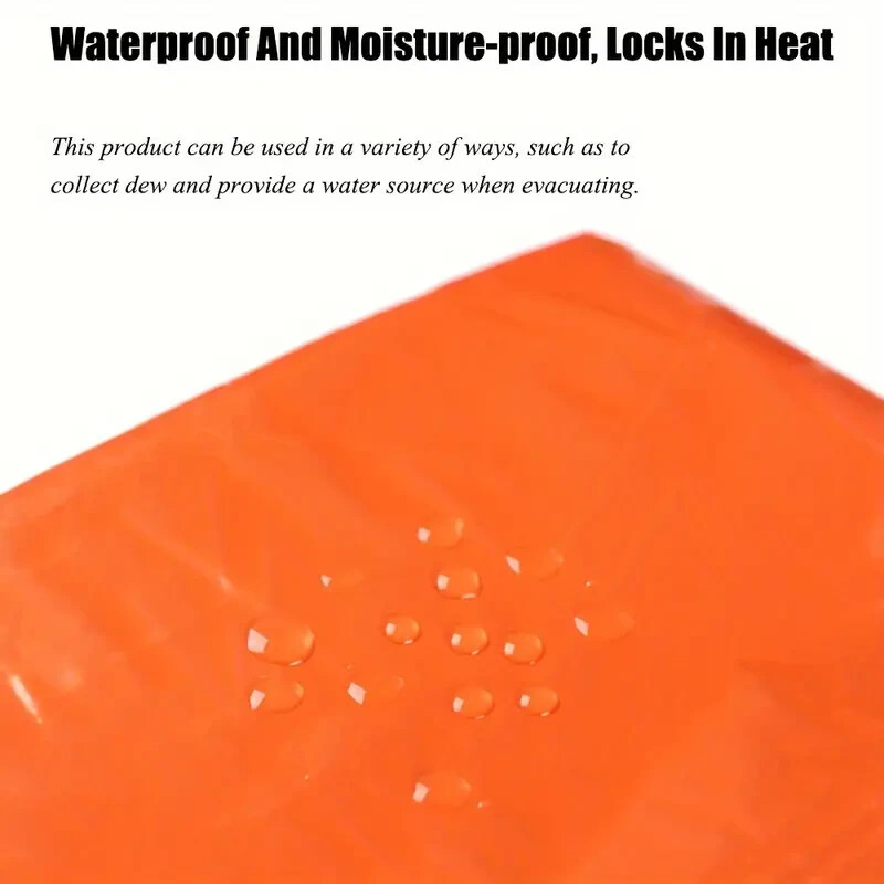 Emergency Gear Sleeping Bag Survival Bivy Space Blanket Outdoor Hiking Camping