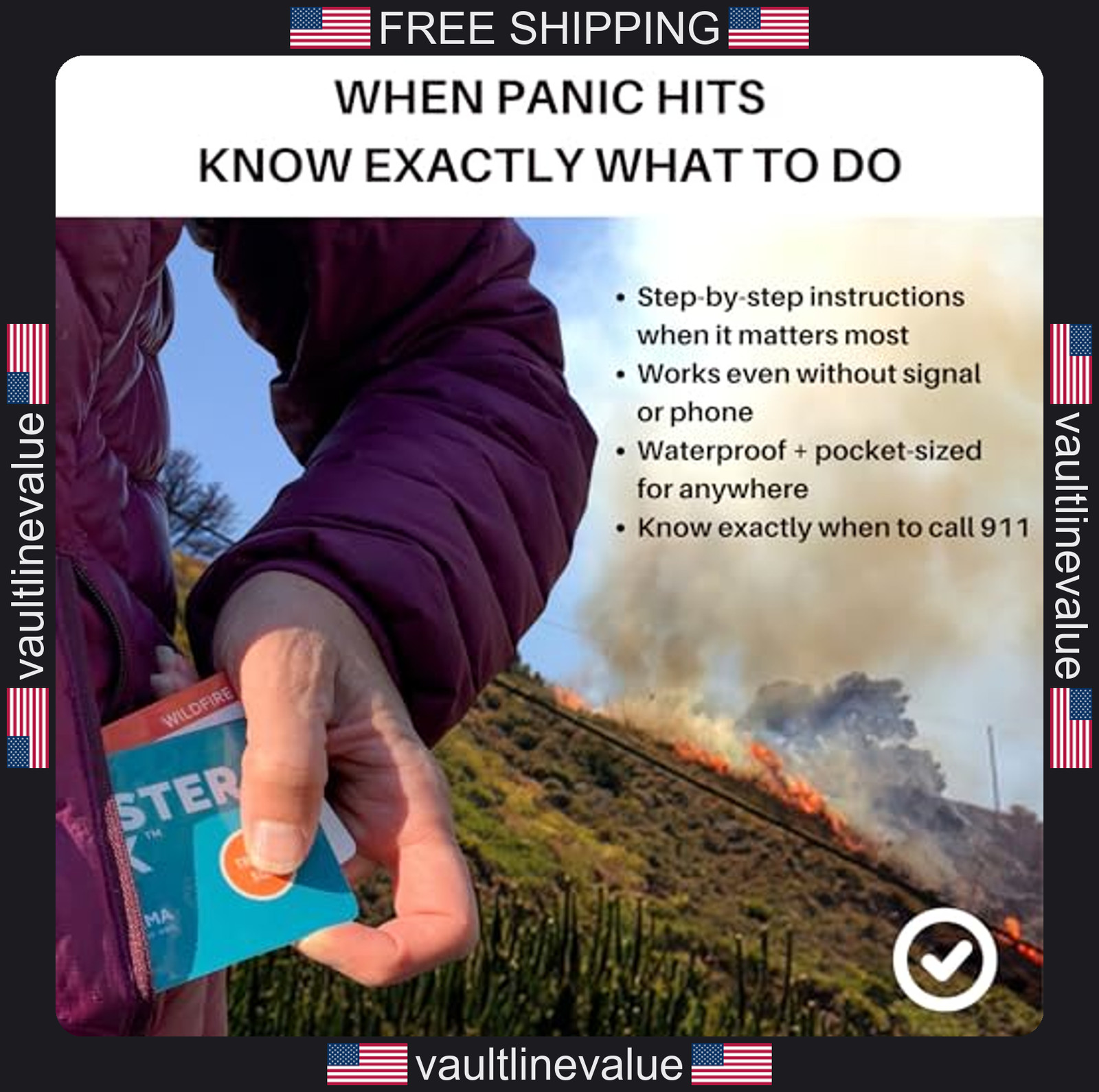 Disaster Guide Emergency Preparedness Kit Waterproof Wildfire Earthquake