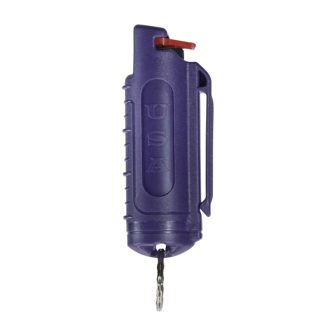 2 Police Magnum pepper spray .50oz purple molded keychain defense protection