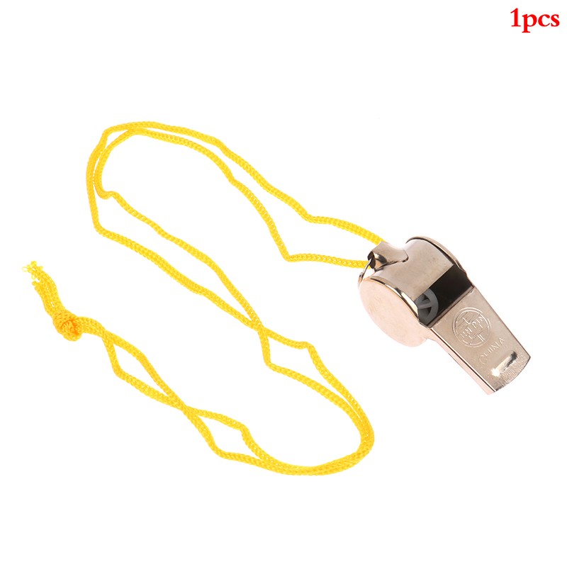 1/12Pcs Metal Whistle Referee Sport Stainless Steel Whistles Training Tools