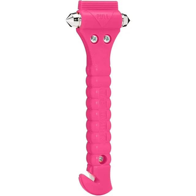 Lifehammer Car Safety Hammer Vehicle Emergency Escape and Rescue – Pink