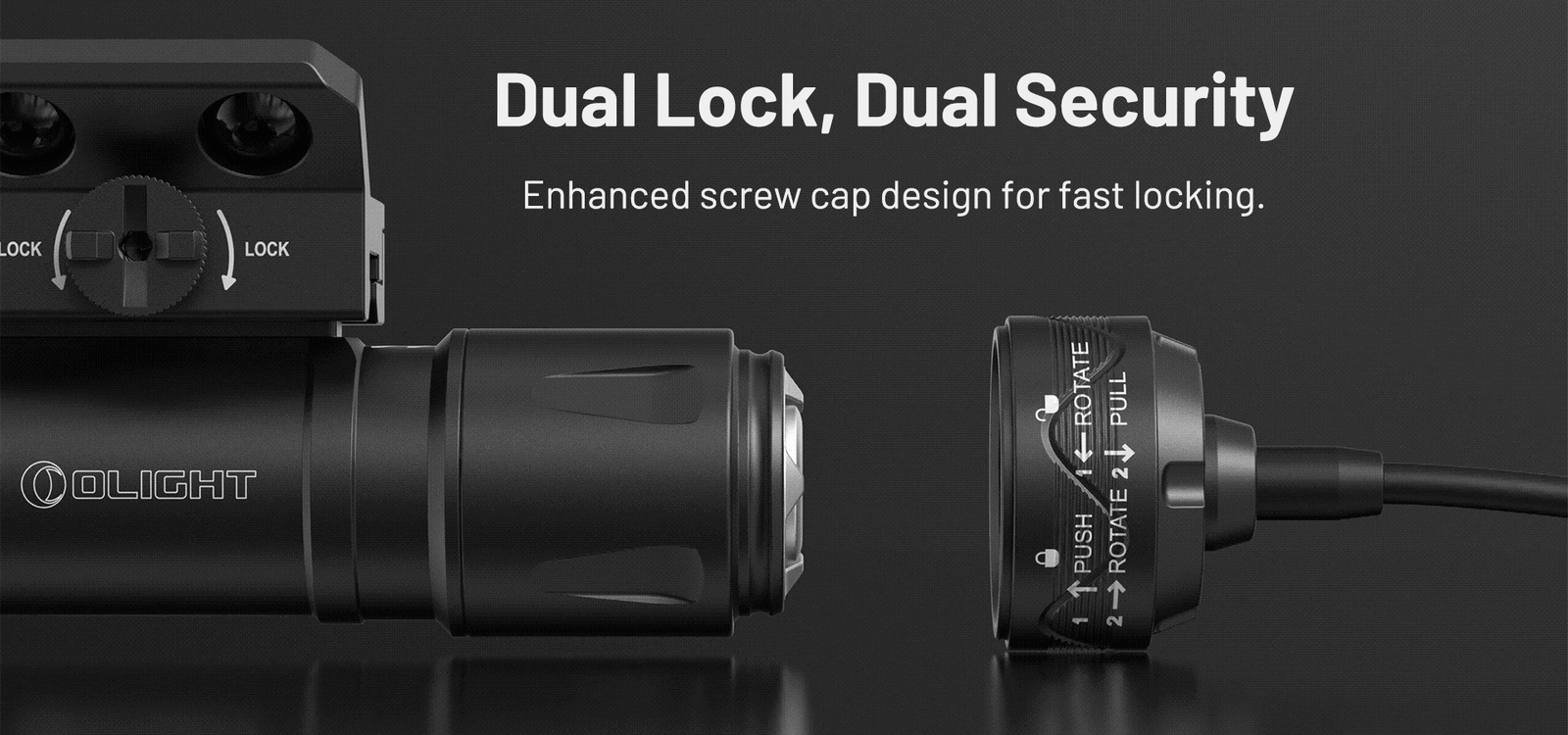 Olight Odin S 1500 Lumen Rechargeable Rail Mount Flashlight (Picatinny Mount)