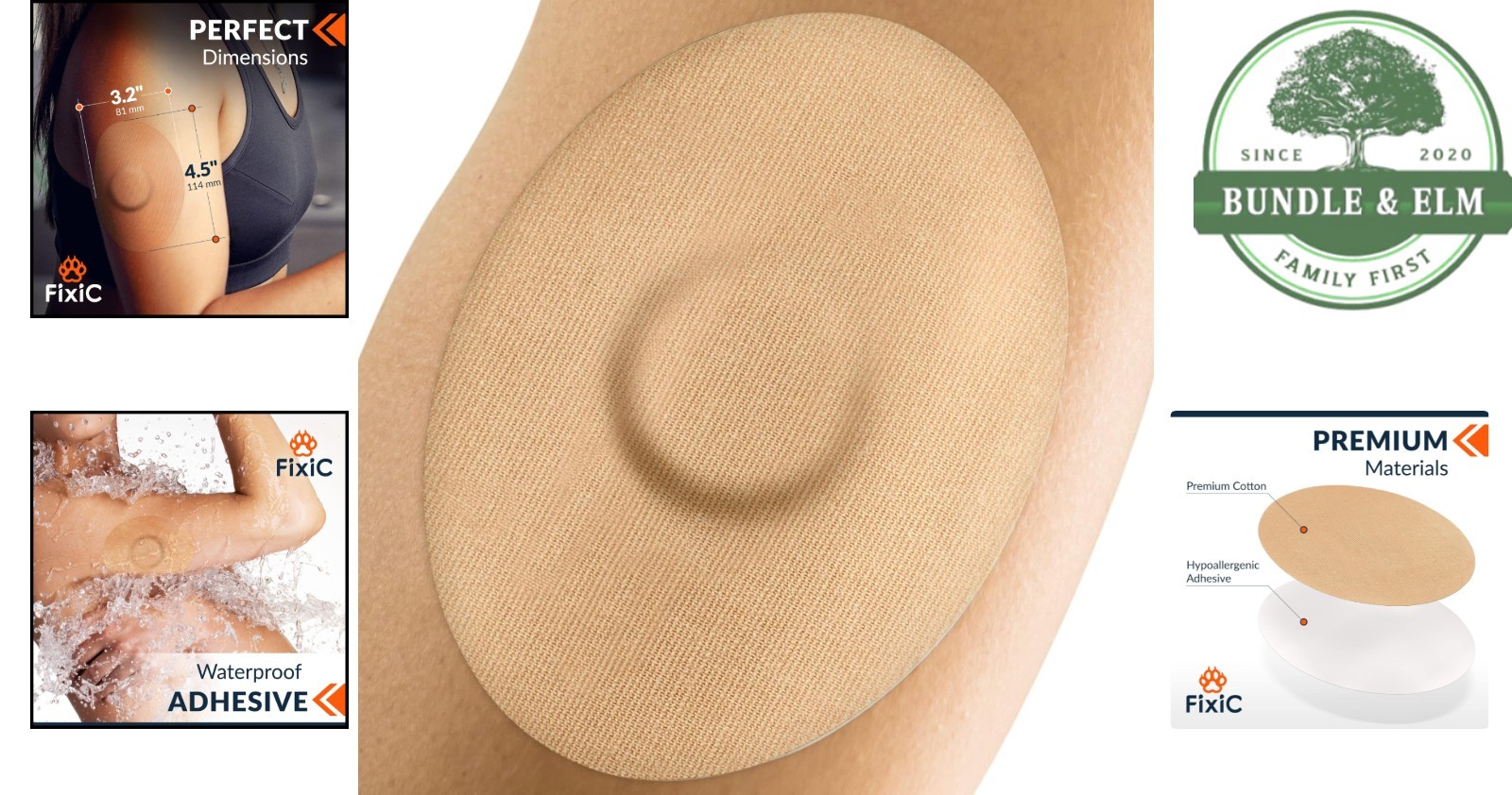 25 Pack Waterproof Adhesive Bandages for Libre Sensors, Sweat-Proof & Strong