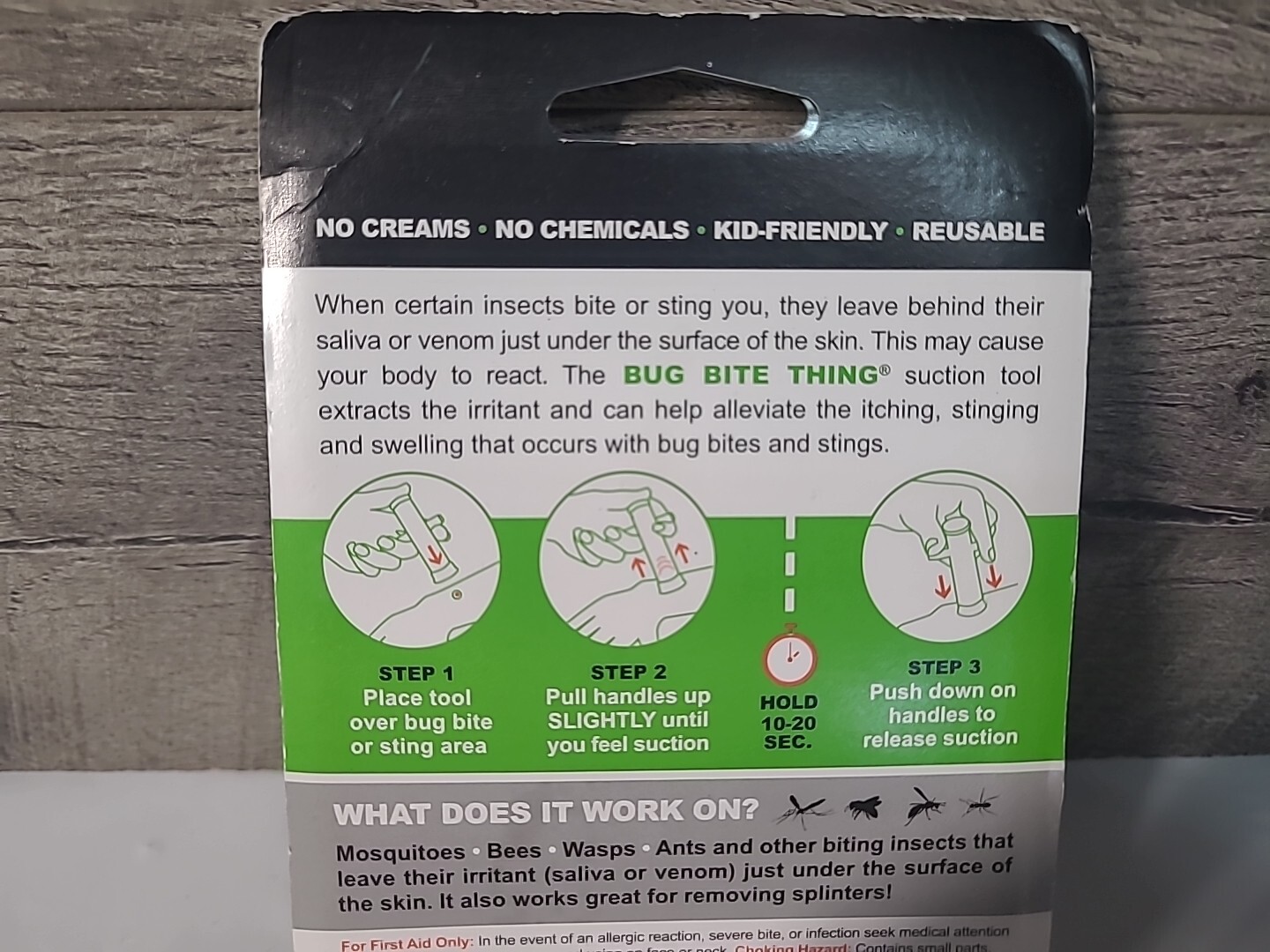 Bug Bite Thing Suction Tool Poison Remover Insect Bite and Sting White Sealed