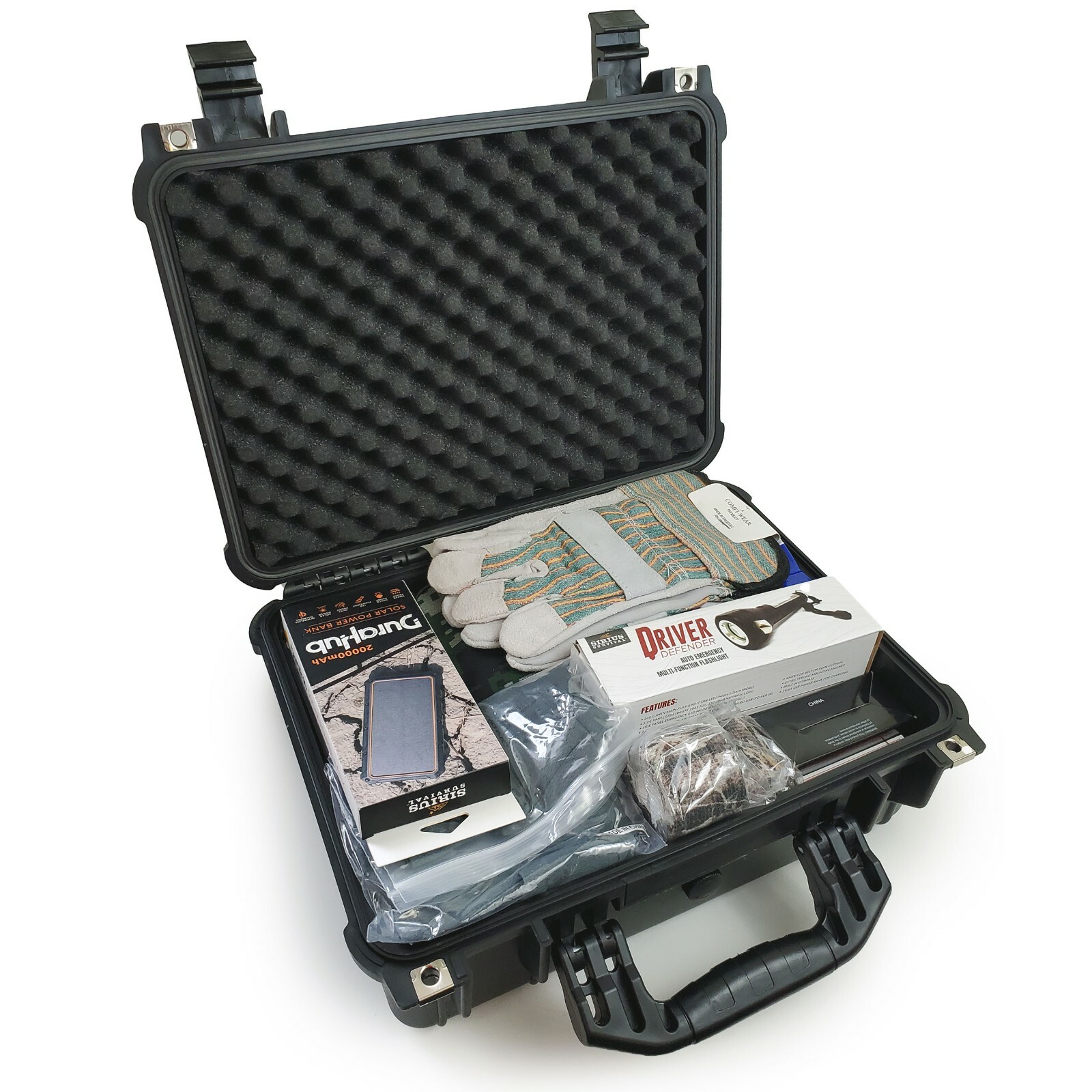 Emergency Preparedness & Survival Kit for 2, Over 175 Pcs, Waterproof Hard Case